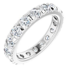Platinum 2 1/6 CTW Lab-Grown Diamond Eternity Band Size 5.75