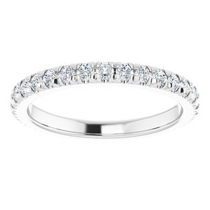 Platinum 5/8 CTW Lab-Grown Diamond Eternity Band Size 5.75