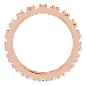 14K Rose Gold 2 1/4 CTW Natural Diamond Eternity Band Size 6