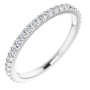 Platinum 1/3 CTW Natural Diamond Eternity Band Size 6