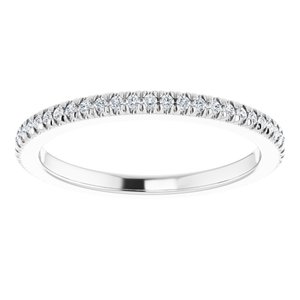Platinum 1/5 CTW Natural Diamond Eternity Band Size 6