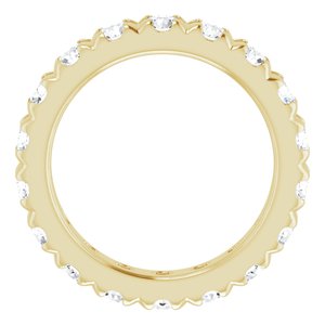 14K Yellow Gold 2 3/8 CTW Lab-Grown Diamond Eternity Band Size 4.25