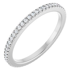 Platinum 1/5 CTW Natural Diamond Eternity Band Size 7
