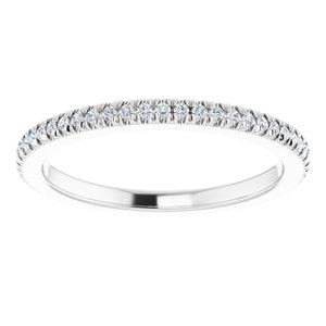 Platinum 1/5 CTW Natural Diamond Eternity Band Size 6.25