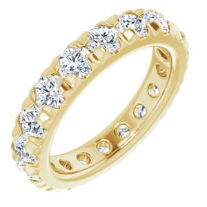 14K Yellow Gold 2 3/4 CTW Lab-Grown Diamond Eternity Band Size 5.75