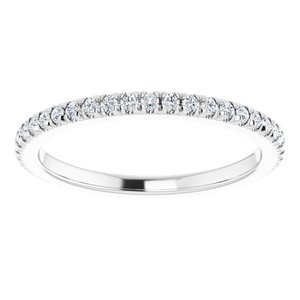 Platinum 3/8 CTW Lab-Grown Diamond Eternity Band Size 6.75