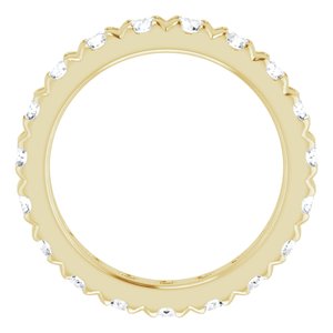 14K Yellow Gold 2 CTW Lab-Grown Diamond Eternity Band