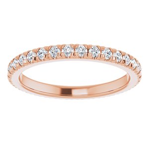 14K Rose Gold 5/8 CTW Lab-Grown Diamond Eternity Band Size 6.75