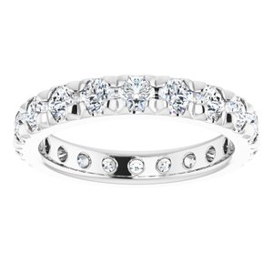 14K White Gold 2 1/8 CTW Lab-Grown Diamond Eternity Band Size 6.5