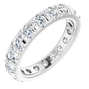 Platinum 2 1/4 CTW Natural Diamond Eternity Band Size 6