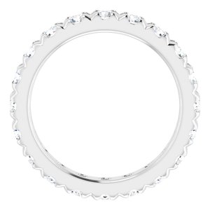14K White Gold 2 1/8 CTW Lab-Grown Diamond Eternity Band Size 6.5