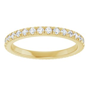 14K Yellow Gold 5/8 CTW Natural Diamond Eternity Band Size 7