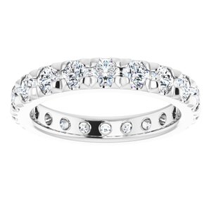 14K White Gold 2 1/8 CTW Lab-Grown Diamond Eternity Band Size 6.25