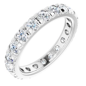 14K White Gold 2 1/8 CTW Lab-Grown Diamond Eternity Band