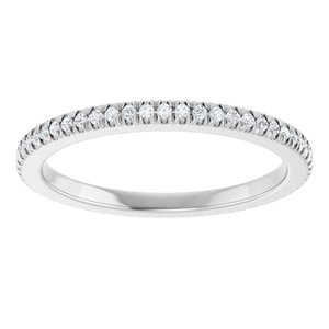 Platinum 1/5 CTW Natural Diamond Eternity Band Size 7