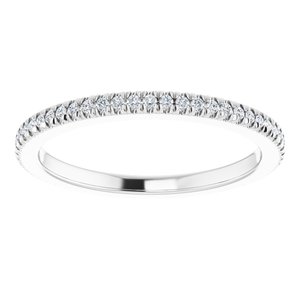 Platinum 1/5 CTW Natural Diamond Eternity Band Size 6.75