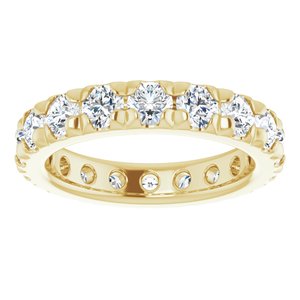 14K Yellow Gold 2 3/4 CTW Natural Diamond Eternity Band Size 6