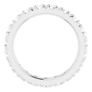 Platinum 2 1/4 CTW Natural Diamond Eternity Band Size 6.75