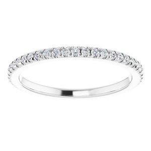 14K White Gold 3/8 CTW Lab-Grown Diamond Eternity Band Size 7.75