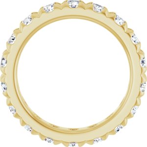 14K Yellow Gold 2 3/4 CTW Natural Diamond Eternity Band Size 7