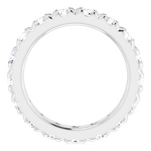 14K White Gold 2 1/2 CTW Lab-Grown Diamond Eternity Band Size 6.25
