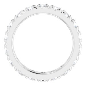 Platinum 2 3/4 CTW Natural Diamond Eternity Band Size 6.5