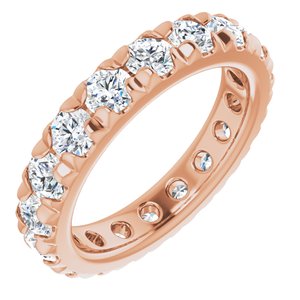 14K Rose Gold 2 3/4 CTW Natural Diamond Eternity Band Size 6
