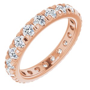14K Rose Gold 2 1/5 CTW Lab-Grown Diamond Eternity Band Size 7.25