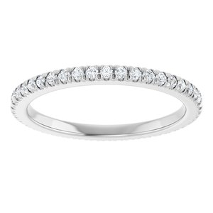 Platinum 3/8 CTW Lab-Grown Diamond Eternity Band Size 7