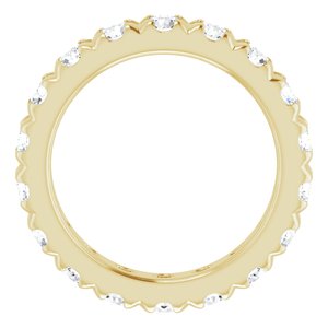 14K Yellow Gold 2 3/4 CTW Natural Diamond Eternity Band Size 6