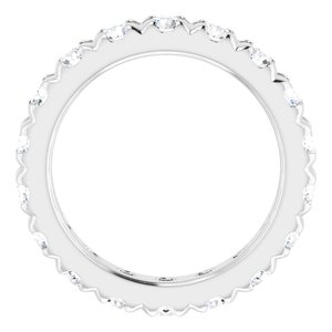 Platinum 2 3/4 CTW Natural Diamond Eternity Band Size 6