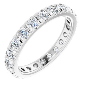 Platinum 1 1/2 CTW Lab-Grown Diamond Eternity Band Size 6.75