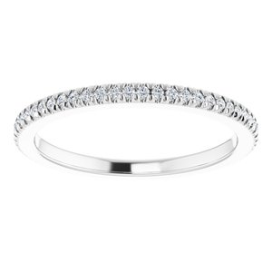 Platinum 1/5 CTW Natural Diamond Eternity Band Size 7.5