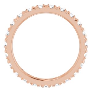 14K Rose Gold 1 5/8 CTW Lab-Grown Diamond Eternity Band Size 8
