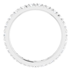 14K White Gold 1 5/8 CTW Lab-Grown Diamond Eternity Band Size 8
