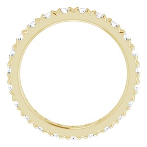 14K Yellow Gold 1 5/8 CTW Lab-Grown Diamond Eternity Band Size 8