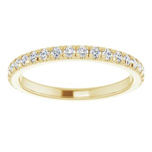 14K Yellow Gold 3/4 CTW Natural Diamond Eternity Band Size 8