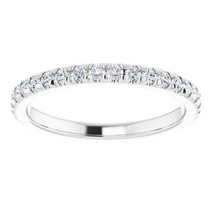 Platinum 3/4 CTW Natural Diamond Eternity Band Size 8