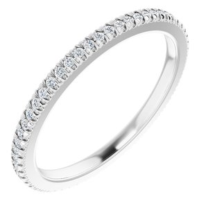 Platinum 1/5 CTW Natural Diamond Eternity Band Size 7.25