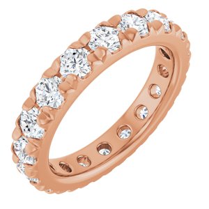 14K Rose Gold 2 3/4 CTW Natural Diamond Eternity Band Size 7