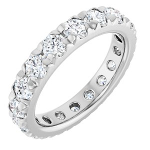 Platinum 2 3/4 CTW Natural Diamond Eternity Band Size 7