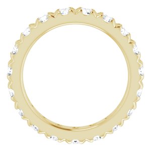 14K Yellow Gold 2 7/8 CTW Lab-Grown Diamond Eternity Band Size 7.25