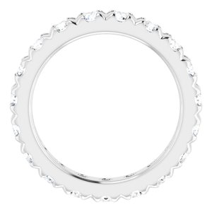 Platinum 2 7/8 CTW Natural Diamond Eternity Band Size 7.25