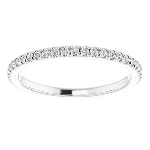 Platinum 3/8 CTW Lab-Grown Diamond Eternity Band Size 8.25