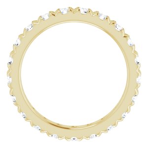 10K Yellow Gold 1 7/8 CTW Natural Diamond French-Set Eternity Band