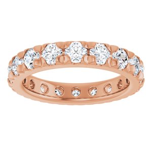 14K Rose Gold 2 3/4 CTW Natural Diamond Eternity Band Size 7