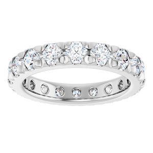 Platinum 2 3/4 CTW Natural Diamond Eternity Band Size 7