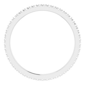 Platinum 1/3 CTW Lab-Grown Diamond Eternity Band Size 8