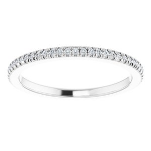 14K White Gold 1/5 CTW Lab-Grown Diamond Eternity Band