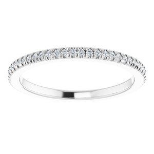 Platinum 1/5 CTW Natural Diamond Eternity Band Size 7.25
